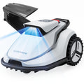 TerraMow V600 Mähroboter ohne Begrenzungskabel mit Garage, Tri-AI Vision-Technologie ohne Kabel-/RTK-Signalprobleme, DropMow automatische Kartierung max. 600 ㎡, KI Vision-Navigation 3.8Ah-Akku