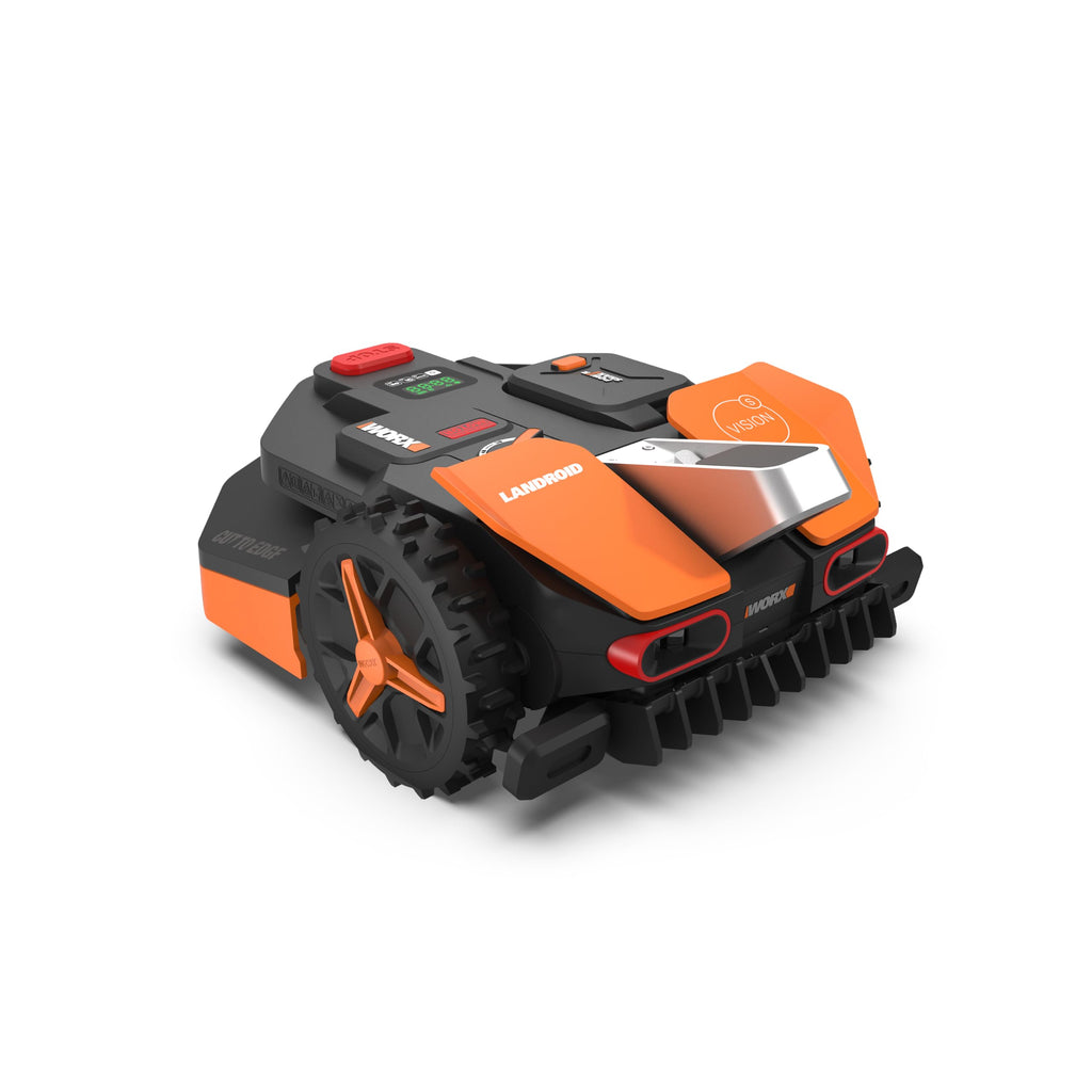 WORX Landroid Vision S250 WR202E - Mähroboter ohne Begrenzungskabel für Gärten bis 250m², AI Rasenmäher Roboter (WLAN & Bluetooth, aktive Hindernisvermeidung mit KI-Technologie, Igelschutz)