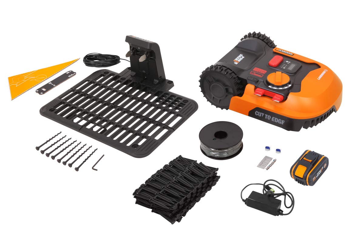 WORX Landroid L WR153E Mähroboter/Akkurasenmäher für große Gärten bis 1500 qm/Selbstfahrender Rasenmäher für einen sauberen Rasenschnitt im Handumdrehen