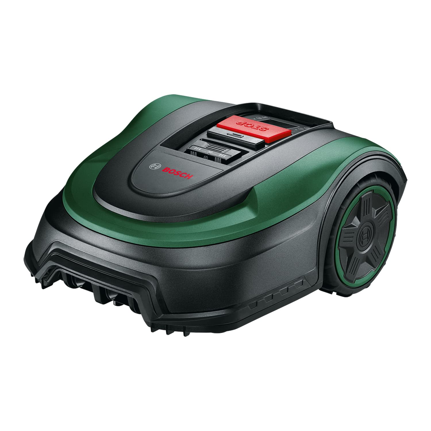 Bosch Rasenmäher Roboter Indego S+ 500 (mit 18V Akku und App-Funktion, Ladestation enthalten, Schnittbreite 19 cm, für Rasenflächen bis 500 m², im Karton)