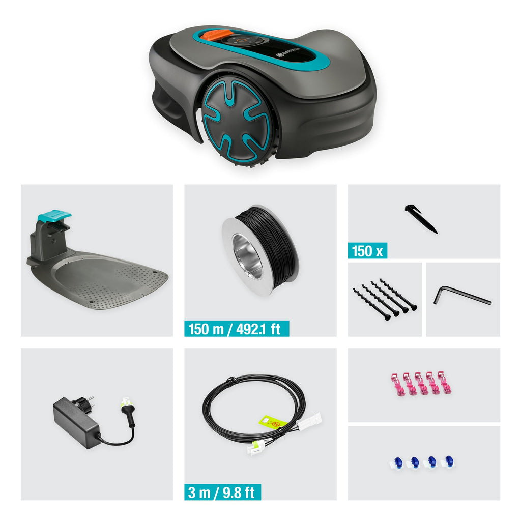 Gardena Mähroboter SILENO minimo 350 m² exklusiv für Amazon: intelligenter Rasenmäher mit optimaler Konnektivität, mit Gardena Bluetooth App programmierbar (15208-47)