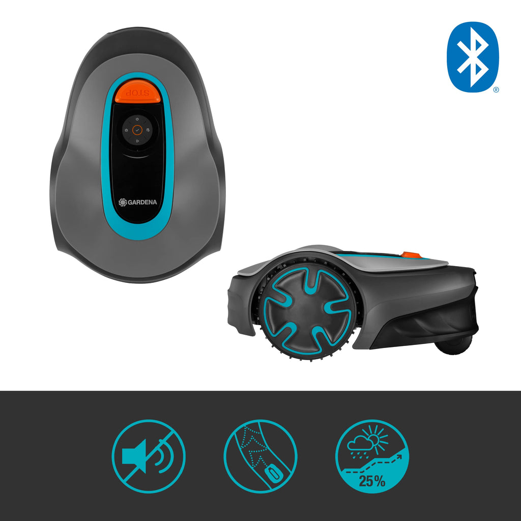 Gardena Mähroboter SILENO minimo 350 m² exklusiv für Amazon: intelligenter Rasenmäher mit optimaler Konnektivität, mit Gardena Bluetooth App programmierbar (15208-47)