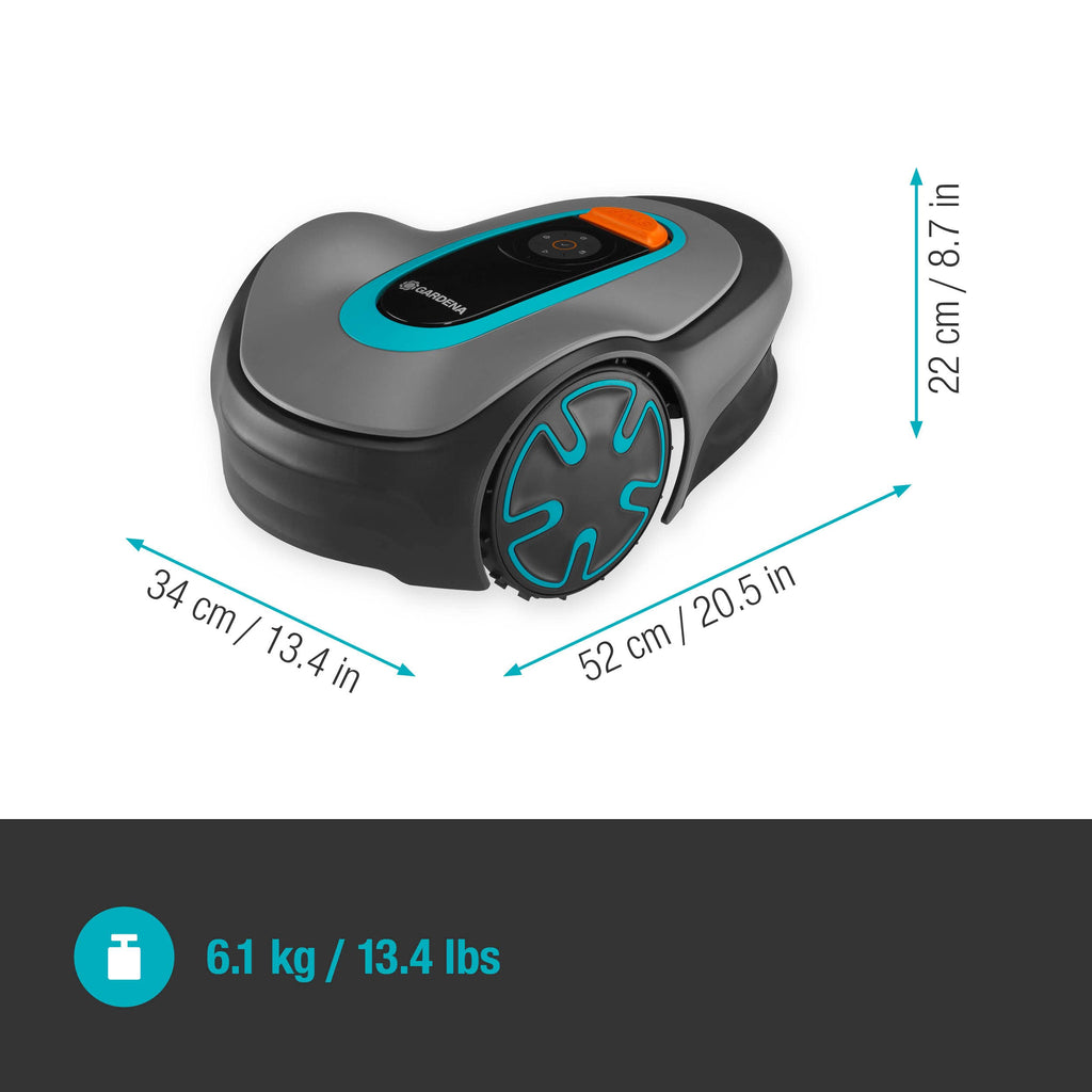 Gardena Mähroboter SILENO minimo 350 m² exklusiv für Amazon: intelligenter Rasenmäher mit optimaler Konnektivität, mit Gardena Bluetooth App programmierbar (15208-47)